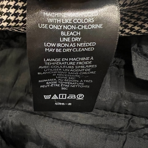 EUC. Houndstooth {Anthropologie} Essential Low Rise Slim Ankle Pants | 4 · Small - Picture 13 of 16